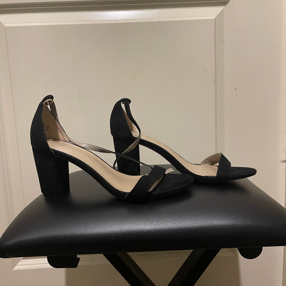 Dream Pairs Black Block Heel Sandals